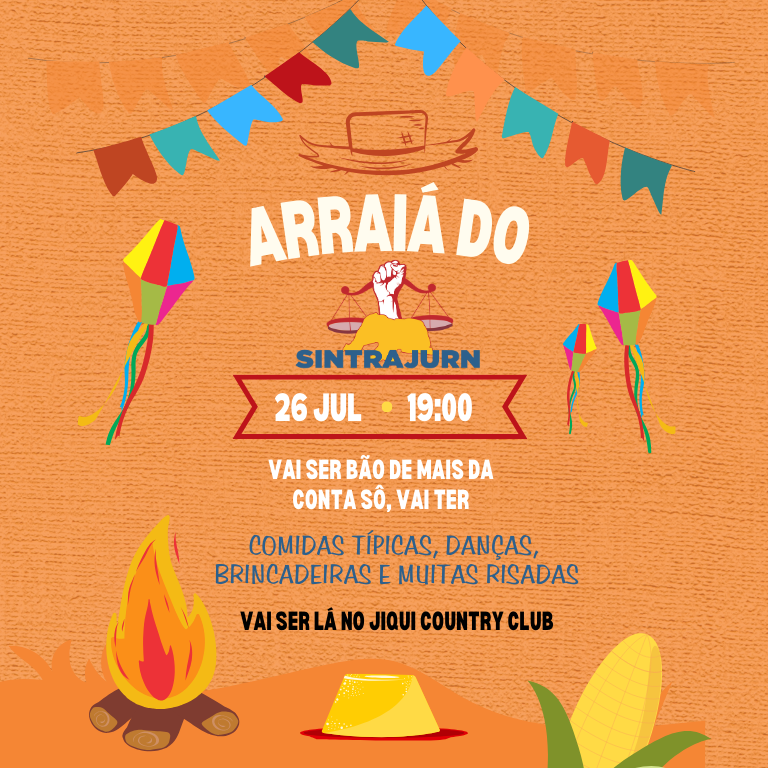 Arraiá festa junina ilustração colorido amarelo preto convite (Site) (1)