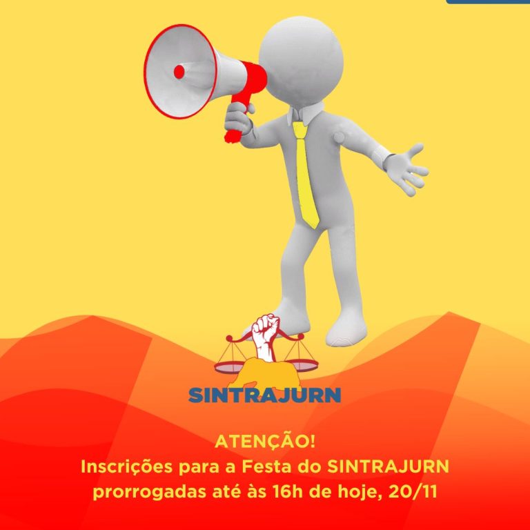Inscrições prorrogadas