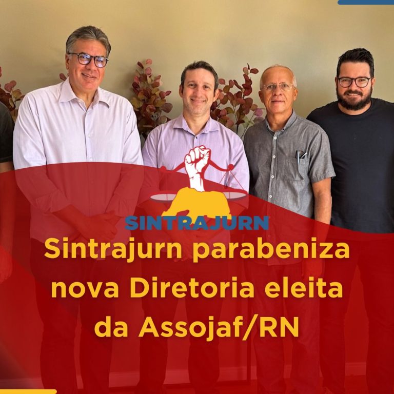 Sintrajurn parabeniza Assojaf/RN